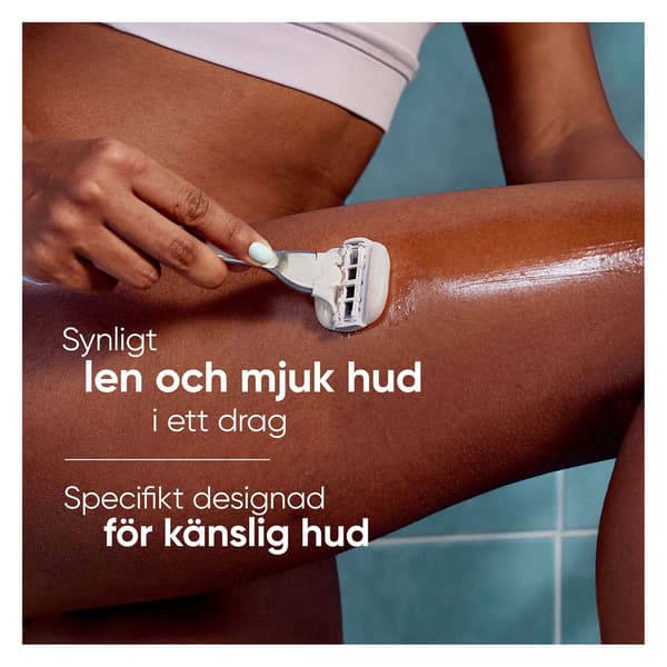 Rakblad för kvinnor, ComfortGlide Sensitive, 4-pack