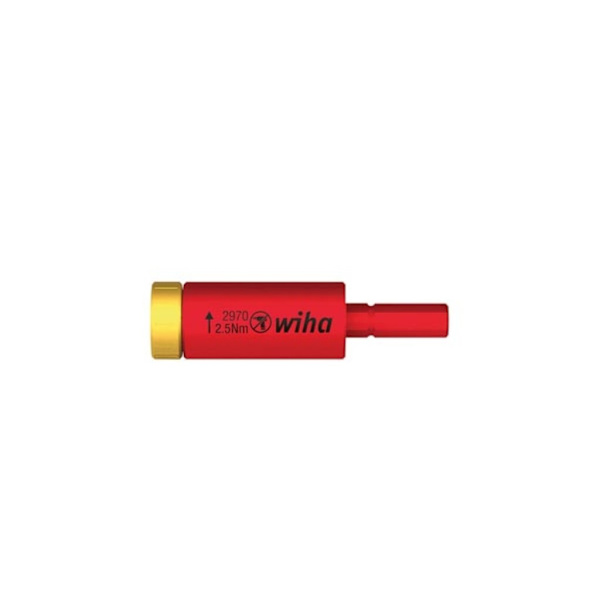 Wiha Easytorque sähköinen vääntömomenttiadapteri Slimbitsille ja Slimvario® -pidike läpipainopakkauksessa (41343) 2,5 Nm