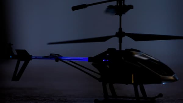 RC-helikopter med LED-bakljus, 21 cm