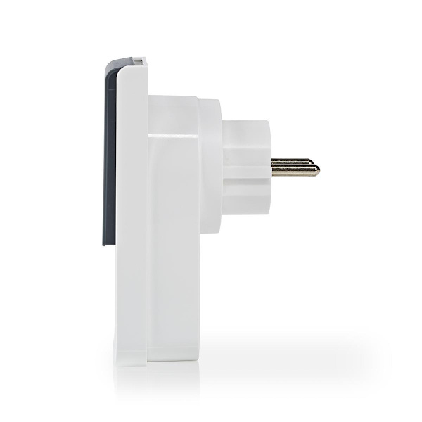SmartLife Smart Plug | Wi-Fi | IP44 | Effektmåler | 3680 W | EU stik / Type F (CEE 7/7) | -30 - 40 °C | Android™ / IOS | Grå / Hvid | 1 stk.