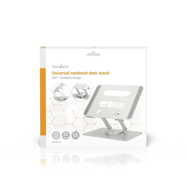 Notebook Stand | 17 " | Utan Belysning | Vikbar | Roterbar 360 grader