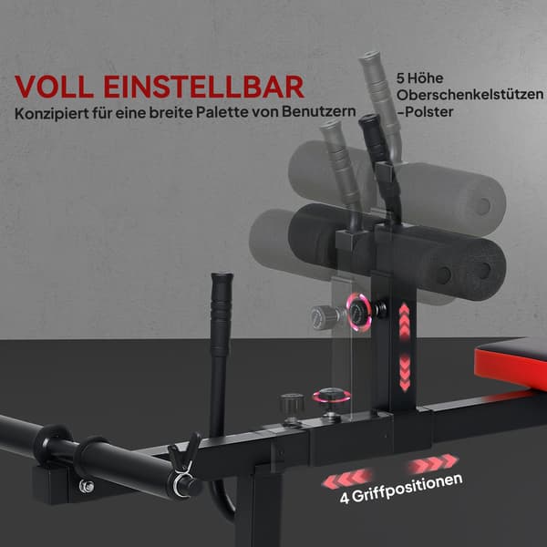 Vadlyftsmaskin, justerbar stålram, svart