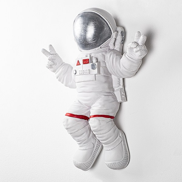 Dekorativt väggtillbehör fredsskylt Astronaut - 2