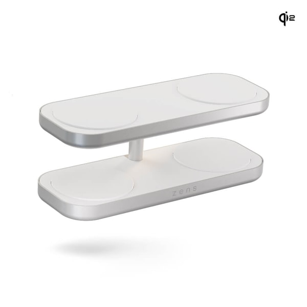 ZENS trådløs oplader Quattro Pro 4 Qi2 Hvid