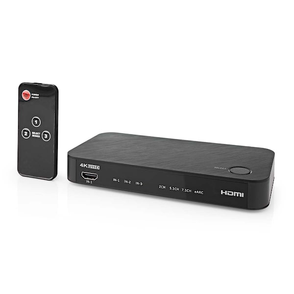 Digital Audio Converter | 1-veje | Tilslutninger indgang: DC strøm / 3x HDMI ™ -indgang | Tilslutninger udgang: 1x 3.5 mm / 1x TosLink / 2x HDMI™ Outp