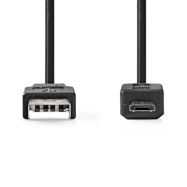 USB kaapeli | USB 2.0 | USB-A Uros | USB Micro-B Uros | 480 Mbps | Niklattu | 3.00 m | Pyöreä | PVC | Musta | Laatikko