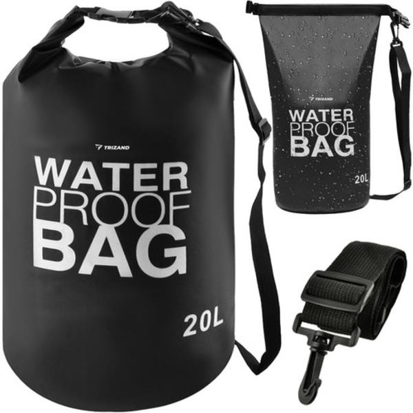 Vandtæt taske 20L sort 23566