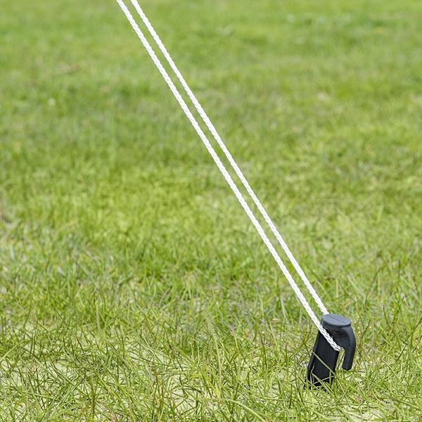Guy line polyester 3mm x 3M - sæt med 4 stk