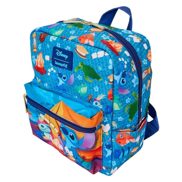 Stitch Camping Cuties pehmolelu, koko 24 cm