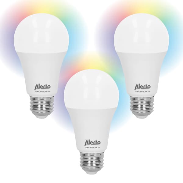 Smarta Wi-Fi LED-lampor, 3-pack, röststyrda, dimbara