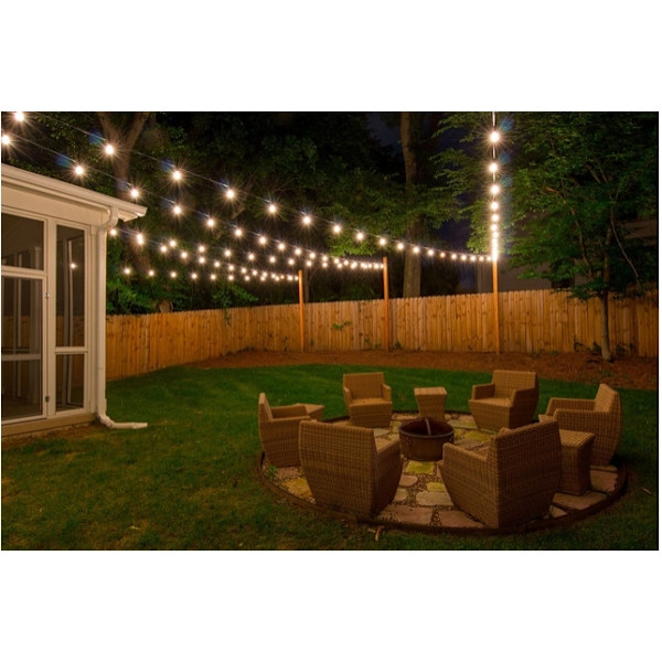 Solar Garden String Lights, 50 LED varmvita, 7m