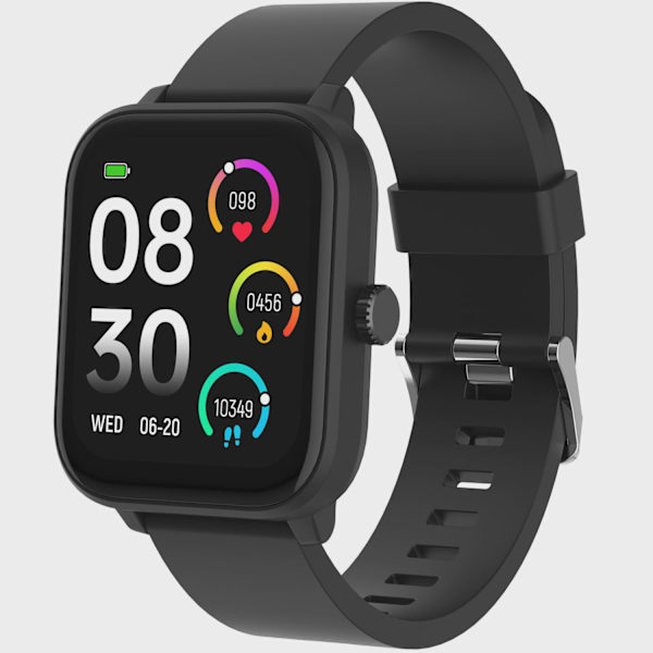 Smartwatch med GPS, puls- og iltsensor, sort