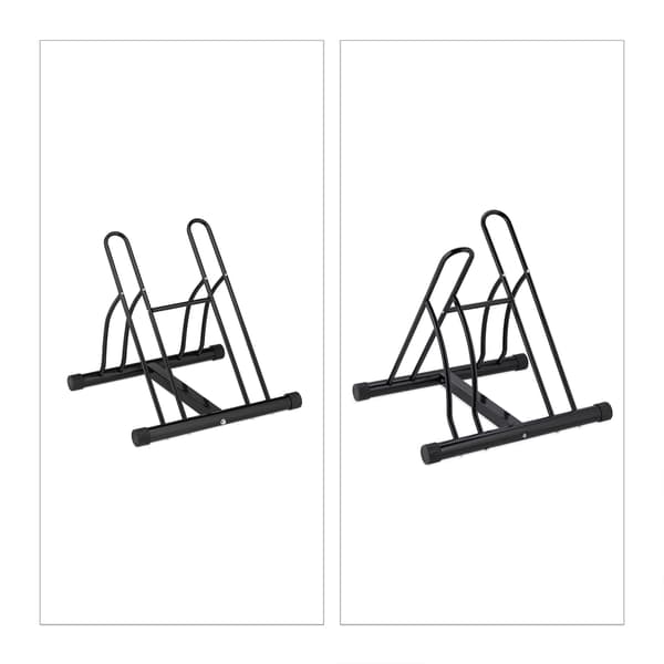 Svart cykelställ för 2 cyklar