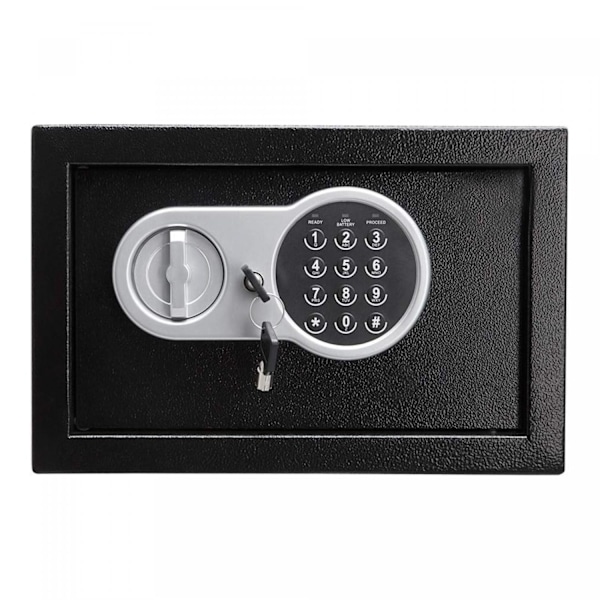 Herzberg HG-03855: Kaksipulttinen elektroninen digitaalinen teräslokero - 20x31x20cm