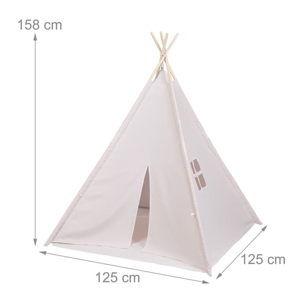 Tipi legetelt med gulvmåtte