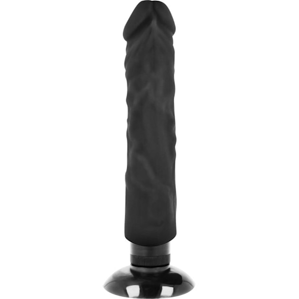 Perushana - Realistic Vibrator 2-1 Musta 20 cm -O- 4 cm