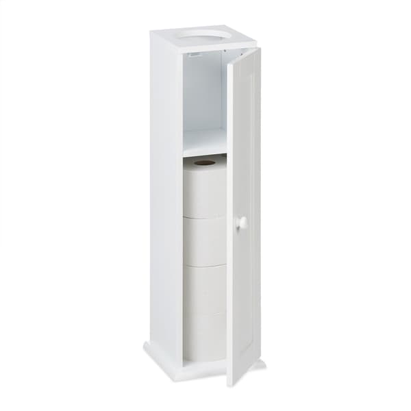 Slankt toiletskab med 2 hylder