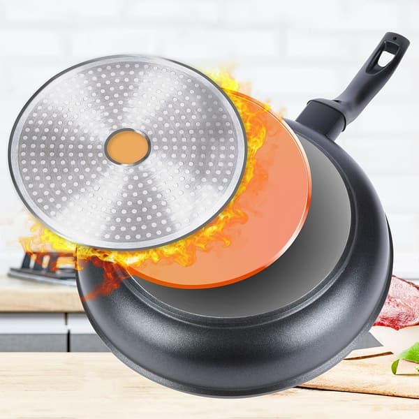 Granit-stekpanna med non-stick för alla spisar, diskmaskinsäker