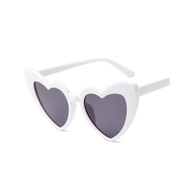 Hjerte hvide solbriller Ok272Wz5