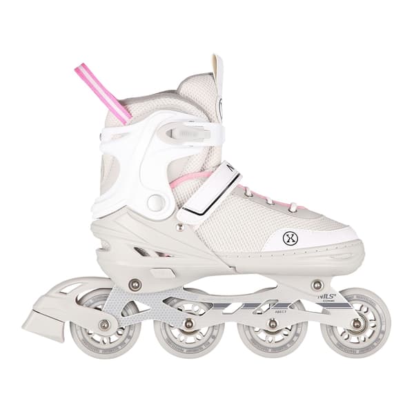 2-i-1 Grå-Pink Inline & skøjter, størrelse M (34-38)