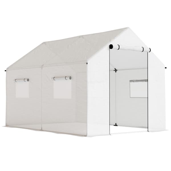 Kasvihuone 3x2x2m UV-suojatulla katolla, verkkoikkunat