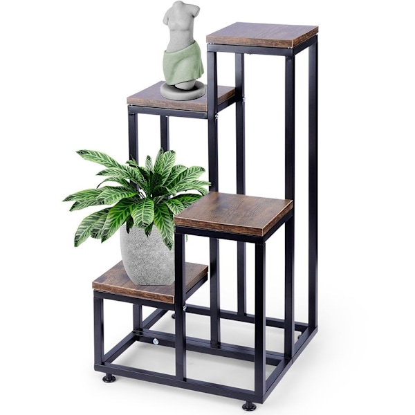 Blomsterarrangement i metal med fire niveauer til planter og dekoration
