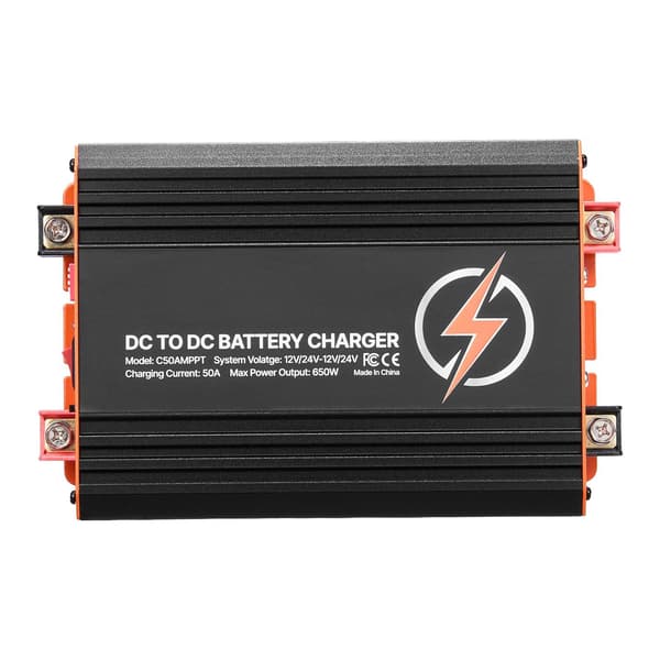 DC til DC MPPT-oplader 50A 650W, 12/24V dobbeltindgang