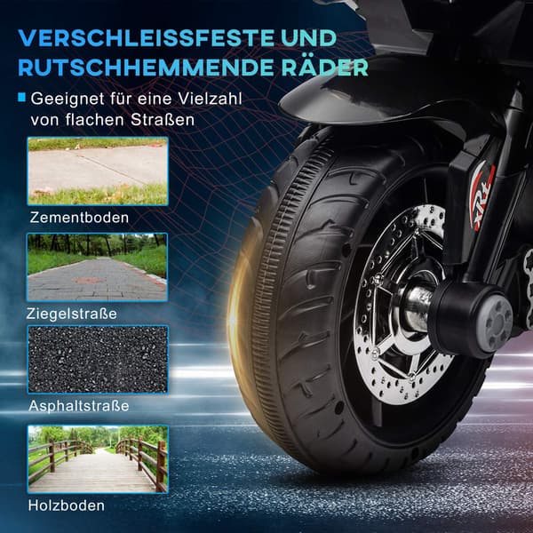Elmotorcykel til børn – 3 km/t, lys og lyde, 3-5 år