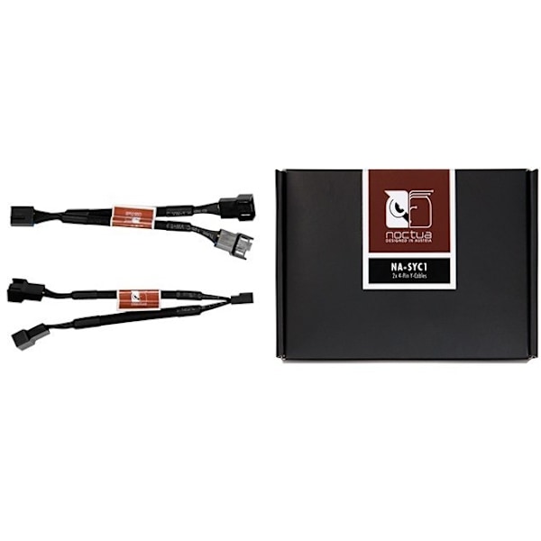 Noctua Y-adapterkabel, 4-benet hun - 2 x 4-benet han, 2-pak