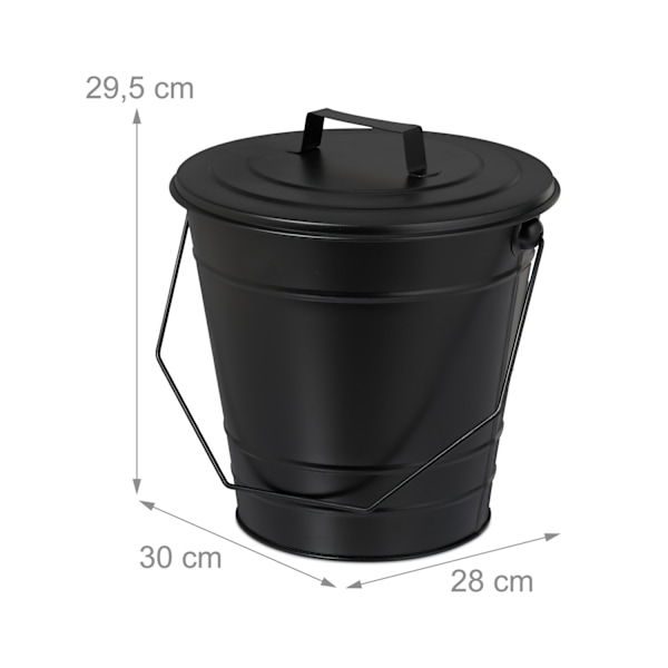 Tuhkakuppi kannella 7 l