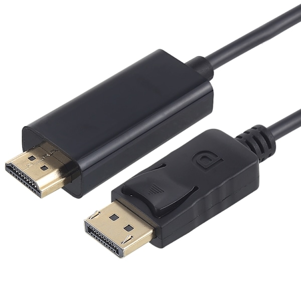 DisplayPort-HDMI-kaapeli, 1,8 m - musta