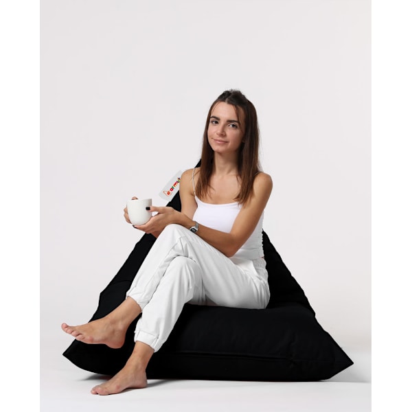 Garden Bean Bag Pyramid Big Bed Puf - Sort