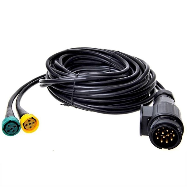Ledningsnet 9M med stik 13-polet og 2x stik 5-polet