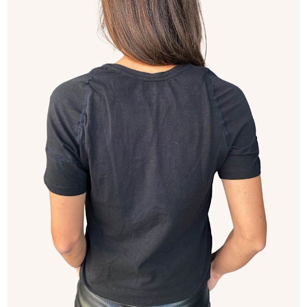 SVENSK POSTURE Alignment T-Shirt Cotton XS Dame Sort