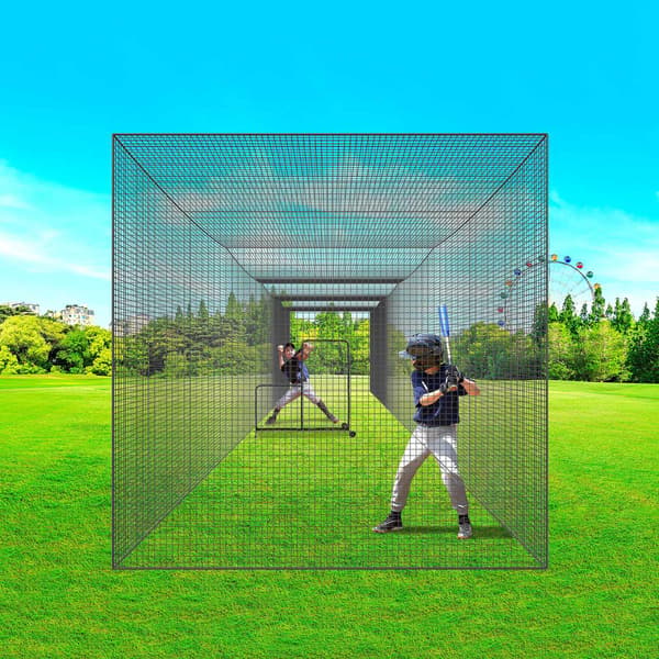 Basebollslagnät, 135x30x30 cm, PE, dörr