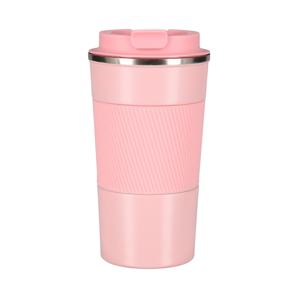 Rosa termisk kopp – isolerad, läckagesäker, 9 oz