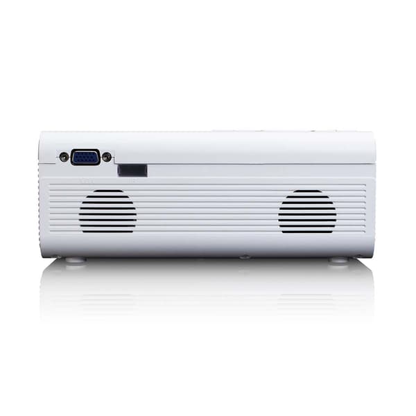 LCD-projektor med hög upplösning, stöder Full HD 1080P innehåll Vit
