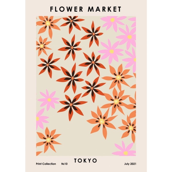 Flower Market Tokyo - 70x100 cm