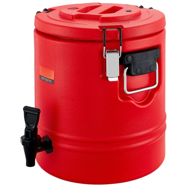 Isolerad dryckesdispenser 3 gallon, varm kall, stålfoder