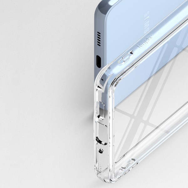 Galaxy A73 Fusion läpinäkyvä kotelo geelikehyksellä