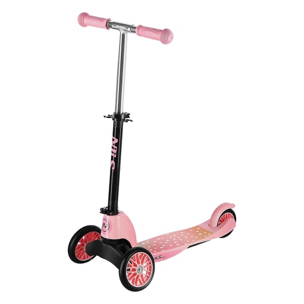 2-i-1 lyserød scooter til børn