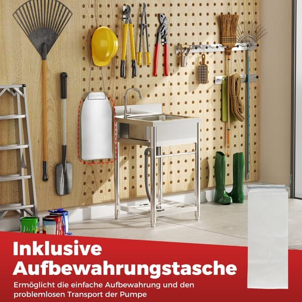 Bränsleöverföringspump med automatisk stoppsensor och 3 adaptrar