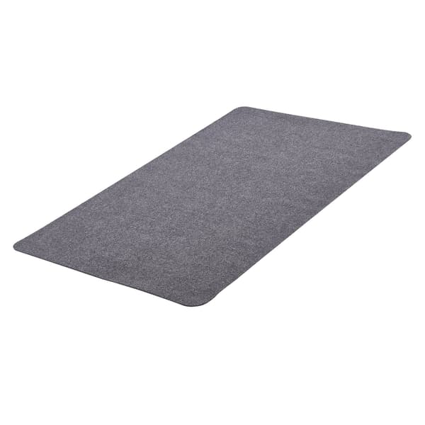 Stolmåtte 90 x 135 cm til hårde gulve, skridsikker polyester
