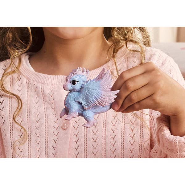 Schleich Baby Kristalldrakefigur med Glittervingar