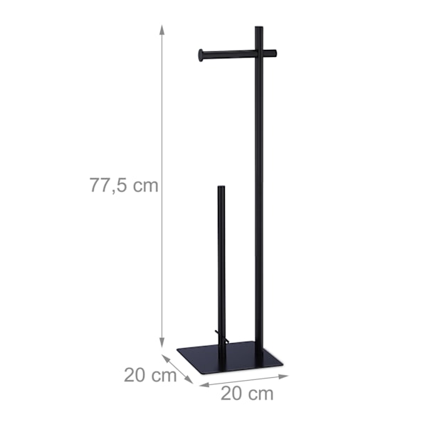 Sort toiletpapirholder