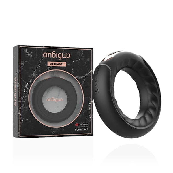 Anbiguo - Adriano vibrerande ring kompatibel med Watchme trådlös teknologi