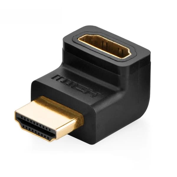Vihreä HDMI (uros) - HDMI (naaras) -sovitin - musta
