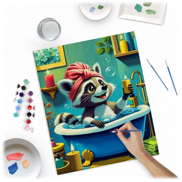 Mal efter tal-sæt 40x50 cm – Raccoon Design