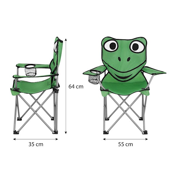 Grodastol för barn, grön, robust design