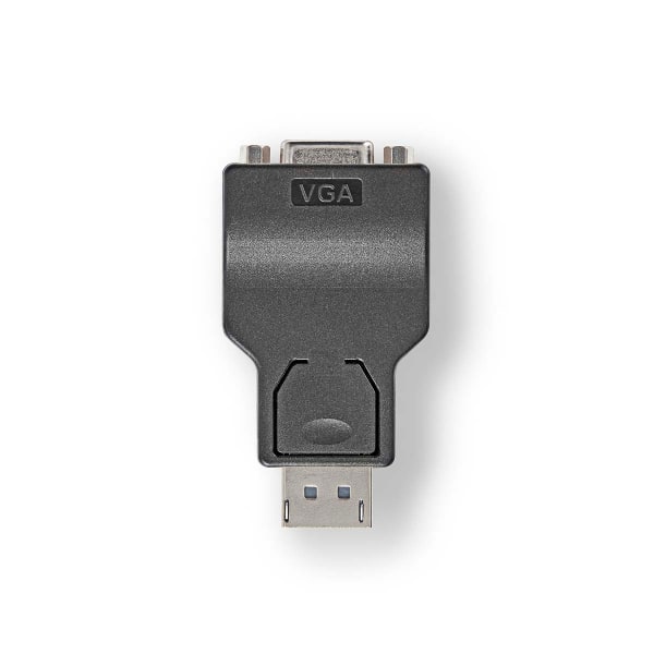 Displayport-adapter | DisplayPort Hane | VGA hona 15p | 1080p | Nickelplaterad | Rak | Rund | ABS | ABS | Svart | Låda